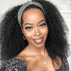 Glueless 3s Wear Go Perruque Bandeau Bob Kinky Curly 100% Cheveux Humains
