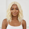 Teignable Wig Bob Blond 613 Haute Coiffure Look Polyvalent Création Unique sur Mesure