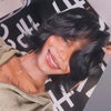 Carré Volume 90's Encadrant le Visage Lace 4x4 Glueless Look Naturel Cheveux Humains