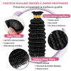 Extensions De Cheveux Humains Bouclés Profonds Pour Tressage Bohème