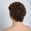 Chic Perruque Afro Kinky Curly Noir 13x4 Sans Colle Cheveux Courts Bouclés Portez Et Partez