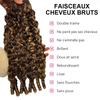 Extensions De Cheveux Boucles Birmans Couleur Highlight 100% Naturels Tissage Brut Non Traité