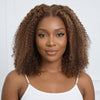 𝐏𝐫𝐞̂𝐭 𝐞𝐧 𝟐𝟒𝐡⚡12 Pouces 9x6 Glueless Cuivre Highlight Perruque Sans Colle Kinky Curly 250 Densité