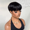 Coupe Pixie Vintage Chic Cheveux Naturels Frange Pleine Et Favoris Dessinés