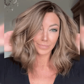 5x5 Highlight Perruque Sans Colle Ondulé Installation Instantanée Glueless Tendances Couleur Marron Foncé