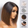 1+1+𝑭𝒓𝒆𝒆💥L'Élégance Sans Effort Soyeux 2x6 Dentelle Perruques Cheveux Humains