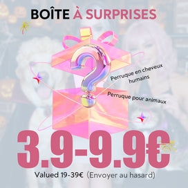 €3.9-9,9 Boîte Mystère Édition Limitée Hallowen Perruque Synthétique Valued €19-€39