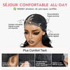 Glueless Chic Sans Effort Prêt À Partir 7x4 Perruque Sans Colle Water Wave