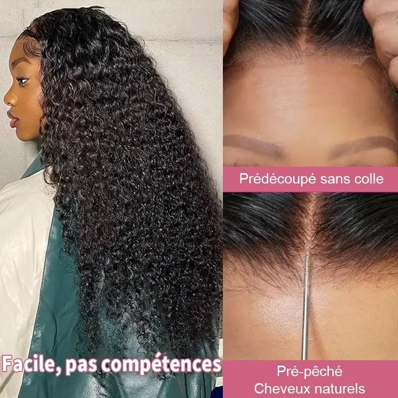 7x5 13x4 13x6 Perruque Sans Colle Curly Wave Glueless Perruque Cheveux Humain - SHINE HAIR