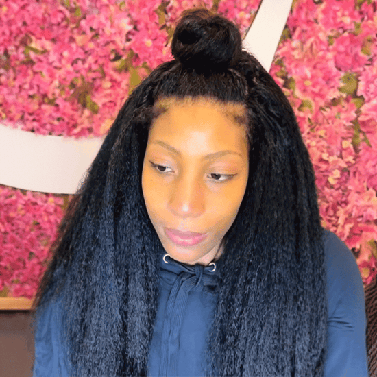7x5 13x4 4C Edges Perruque HD lace frontale Perruque cheveux humains Kinky straight - SHINE HAIR
