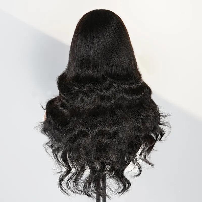 9x6  Couche Glueless Perruque Sans Colle Avec Frange Body Wave - SHINE HAIR