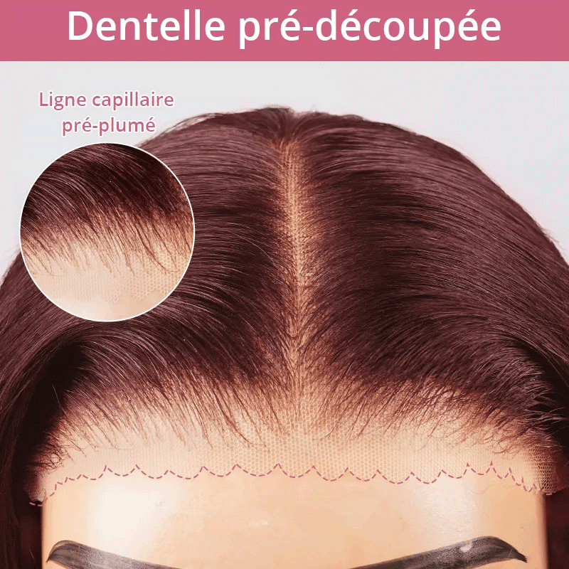 7x5 13x4 Glueless 99J Couleur Pré-tout Perruque Sans Colle Body Wave - SHINE HAIR