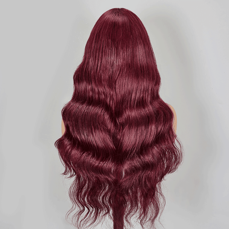 7x5 13x4 Glueless 99J Couleur Pré-tout Perruque Sans Colle Body Wave - SHINE HAIR