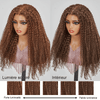 7x5 13x4 Glueless Brun Chocolat Couleur Kinky Curly Perruque Sans Colle - SHINE HAIR