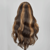 7x5 13x4 Glueless Frange Couches Blonde Highlight Perruque Sans Colle Body Wave - SHINE HAIR