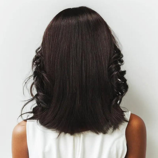 7x5 13x4 Glueless Noir Naturel Perruque Courte Superposée Sans Colle Handcraft Bob Ondulé - SHINE HAIR