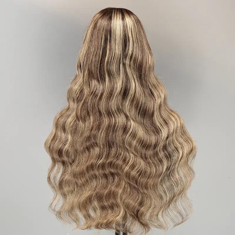 7x5 13x4 Glueless Ombre Highlight Perruque Sans Colle Body Wave Frontal Wig - SHINE HAIR