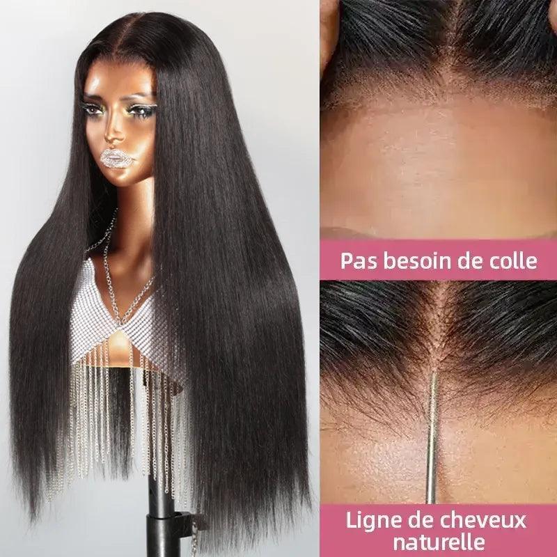 7x5 13x4 Glueless Pré-pêches Wear Go Lisse Perruque Sans Colle Frontal Wig - SHINE HAIR