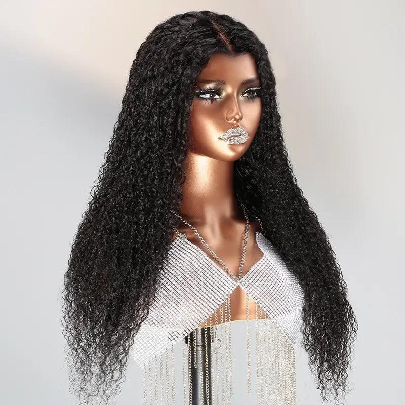 7x5 13x4 Glueless Super Kinky Curly Perruque Sans Colle Cheveux Humains Frontal Wig - SHINE HAIR