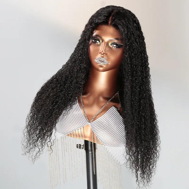 7x5 13x4 Glueless Super Kinky Curly Perruque Sans Colle Cheveux Humains Frontal Wig - SHINE HAIR