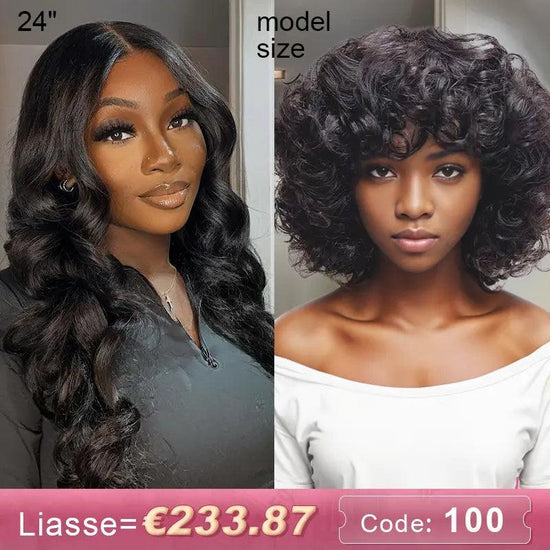 7x5 Ensemble Perruque Sans Colle Duo Long&Court Exclusif Glueless €100 Réduction - SHINE HAIR