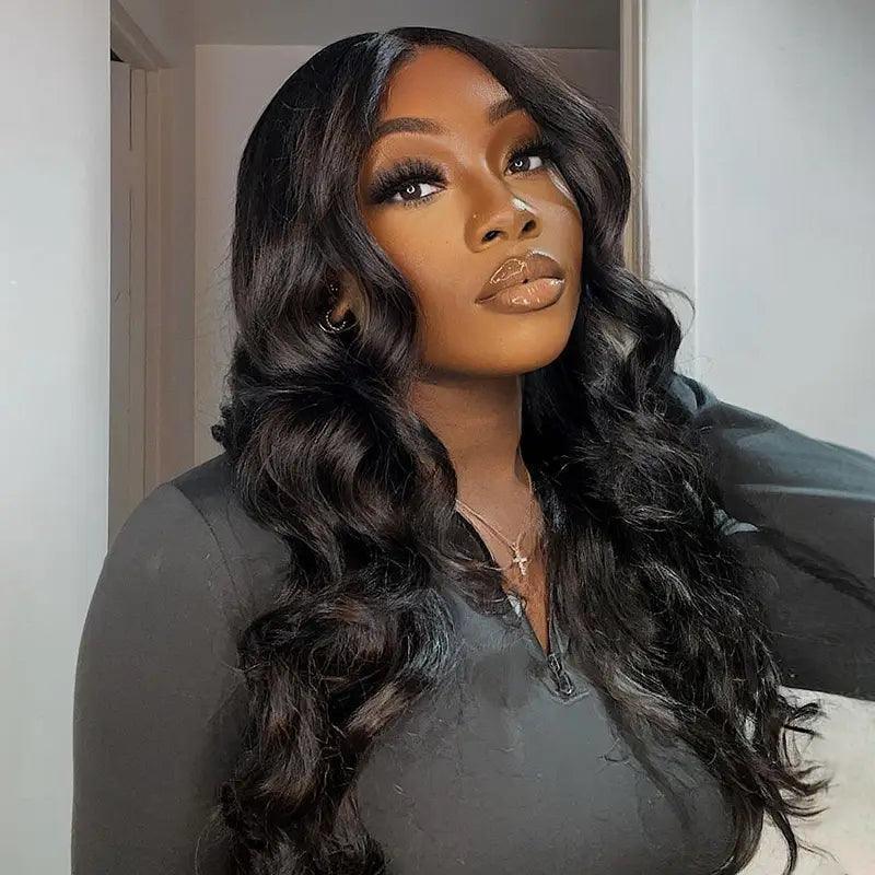 7x5 Glueless Bleached Knots Wear Go Body Wave Perruque sans colle - SHINE HAIR