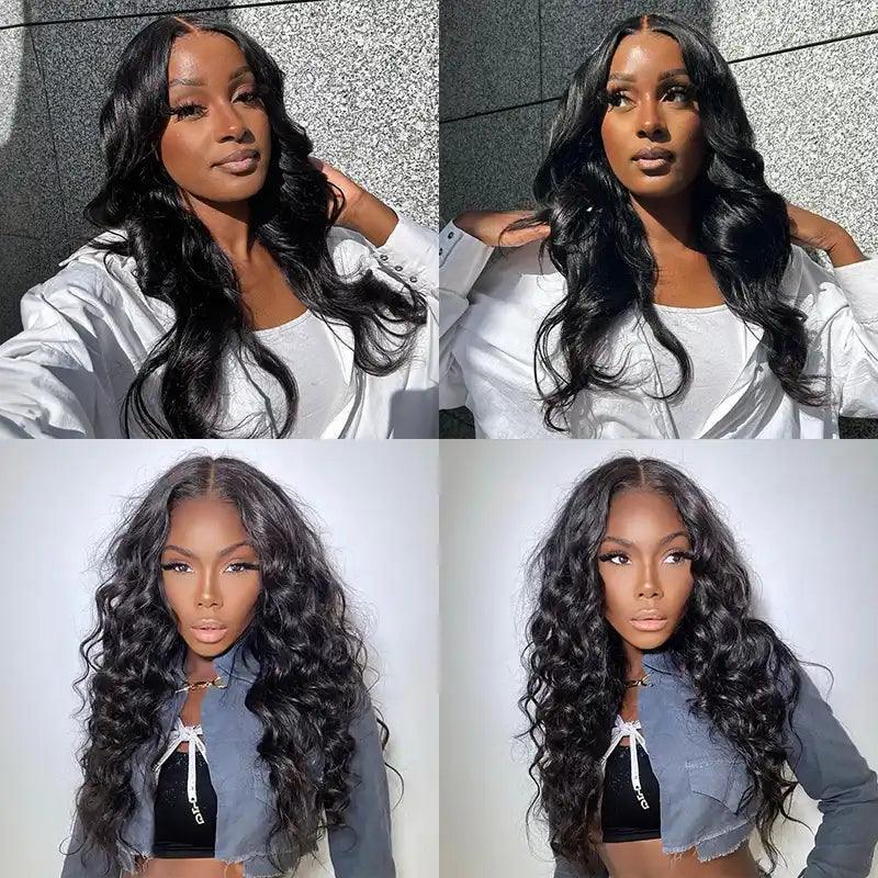 7x5 Glueless Bleached Knots Wear Go Body Wave Perruque sans colle - SHINE HAIR