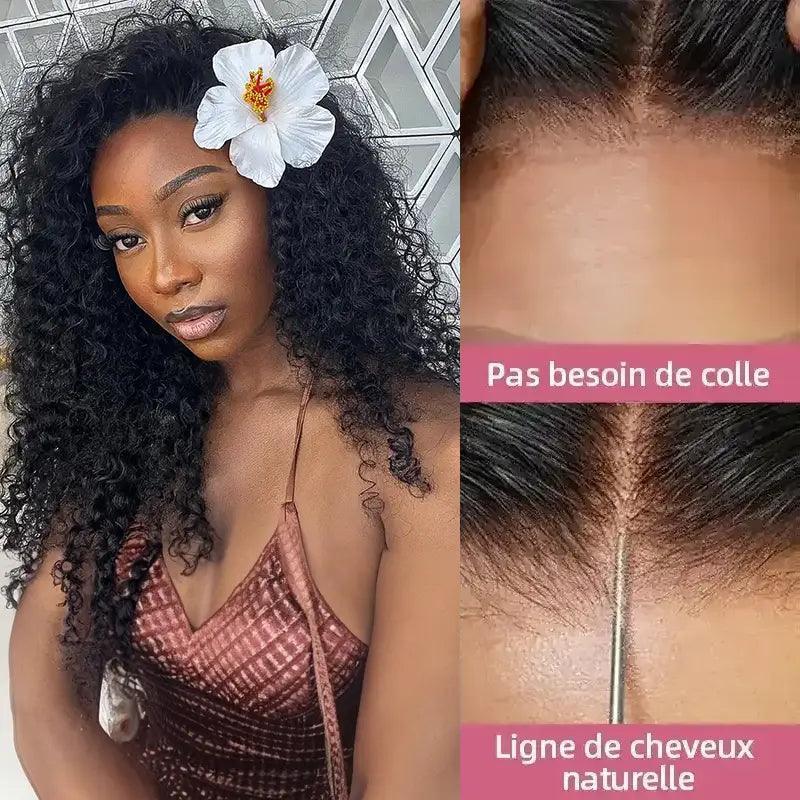 7X5 Glueless Bleached Knots Wear Go Bouclé Perruque sans colle - SHINE HAIR