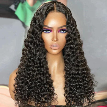 5X5 Glue-Free Glueless Wig Wear Go Curly Human Hair
