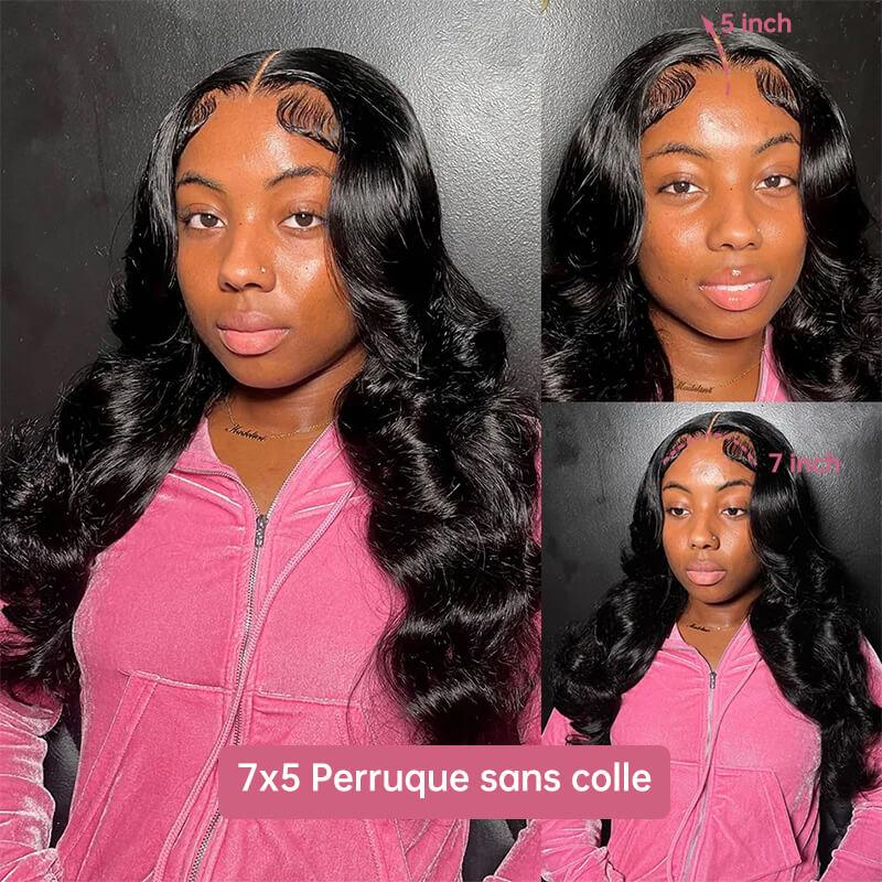7X5 Glueless Perruques Sans Colle Mélange Promotionnel Brésiliennes Cheveux Humain - SHINE HAIR