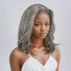 7x5 Glueless Sel & Poivre Bob Perruque Courte À Coupe Dégradée Sans Colle Ondulé