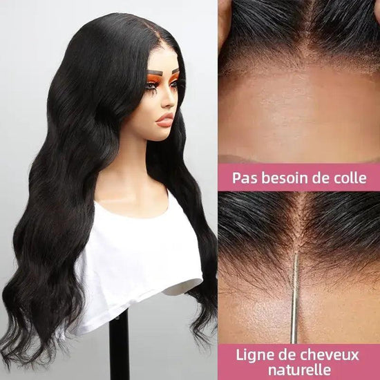 7X5 Pré-pêches Glueless Bleached Knots Wear Go Body Wave Perruque sans colle - SHINE HAIR