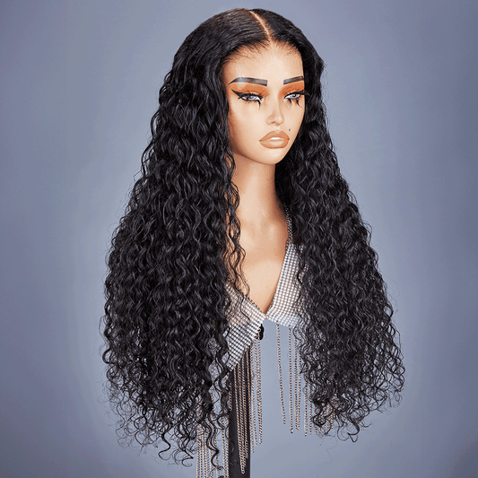 7X5 Pré-pêches Glueless Bleached Knots Wear Go Bouclé Perruque sans colle - SHINE HAIR