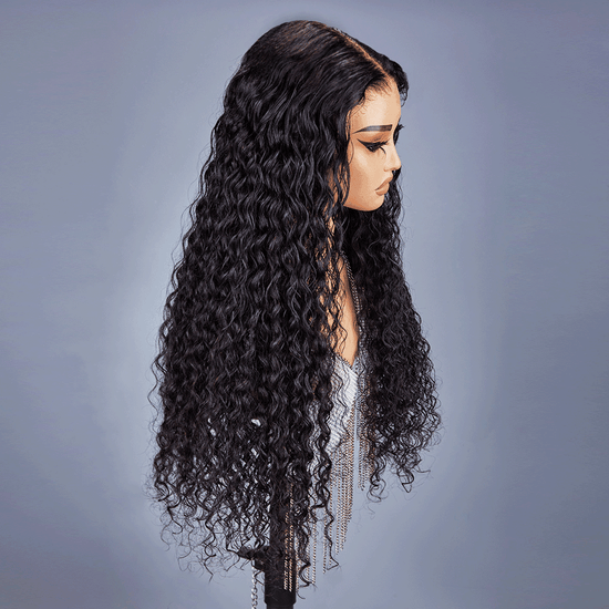 7X5 Pré-pêches Glueless Bleached Knots Wear Go Bouclé Perruque sans colle - SHINE HAIR