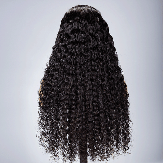 7X5 Pré-pêches Glueless Bleached Knots Wear Go Bouclé Perruque sans colle - SHINE HAIR