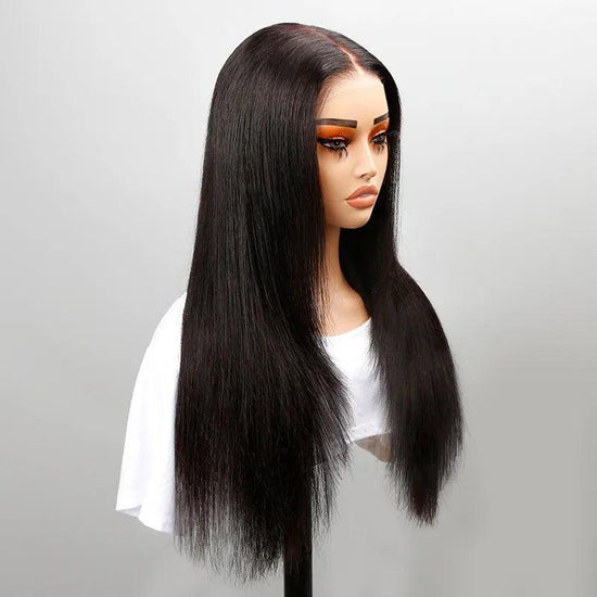 7x5 Trendy Layered Cut Pré-épilé Glueless Lisse Lace Frontal Perruque sans colle - SHINE HAIR