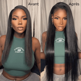 Extensions De Cheveux À Clipser En Cheveux Humains Lisses Morceaux 125g 9pcs