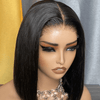 𝓑𝓾𝔂 𝟏 𝓖𝓮𝓽 𝟏𝟏💗Intemporel Dentelle Réaliste 4x4 Lisse Bob Perruque+Bouclés Bob Cheveux Humains