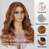 Haute Qualité Brillant Brun Chaud 9x6 Glueless Wear Go Perruque Sans Colle Body Wave