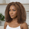 𝐏𝐫𝐞̂𝐭 𝐞𝐧 𝟐𝟒𝐡⚡12 Pouces 9x6 Glueless Cuivre Highlight Perruque Sans Colle Kinky Curly 250 Densité