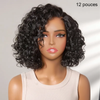 Glueless Couleur Mèches Blondes & Noir Naturel 5x5 Wear Go Perruque Sans Colle Bouclé