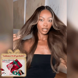 Glueless Pré-épilé Couleur Mèches Blondes Ombré 13x4 Perruque Sans Colle Body Wave 250% Densité