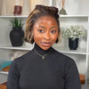 Lace Front 13x4 Carré Dégradé Volumineux Avec Mèches Blondes Highlight Bob 250% Densité Glueless Perruque
