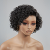 𝐏𝐫𝐞̂𝐭 𝐞𝐧 𝟐𝟒𝐡⚡Tendances Courte Bob Perruque 13x4 Dentelle Bouclé Cheveux Humains