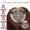 Volumateur de Cheveux Brun Lace 5x5 6x6 Top avec 5 Clips Complément Capillaire Naturel
