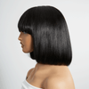 Silk Top Wig Glueless Cuir Chevelu Respirant Bob Mignon Perruque Sans Colle Lisse