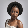 2 𝑭𝑶𝑹 €99🔥8"Lisse Avec Frange Bob+8"Soyeux Lisse 2x6 Dentelle/Noir Boucles Rebondies/Boucle Afro/Marron Boucles Rebondies Perruque