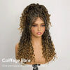 Perruque Tressée Bohème Ombré Honey Blonde En Dentelle Intégrale Avec Cheveux Bébé Synthétique 300% Densité