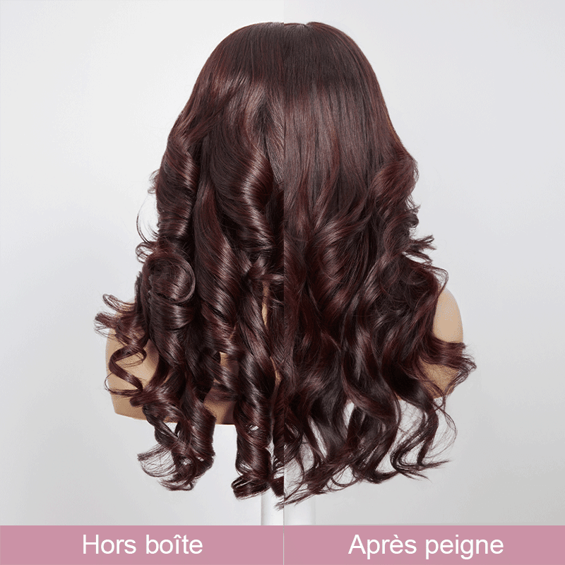 13x4 Glueless Couche Parting Max Couleur Highlight Perruque Sans Colle Body Wave 250% Densité