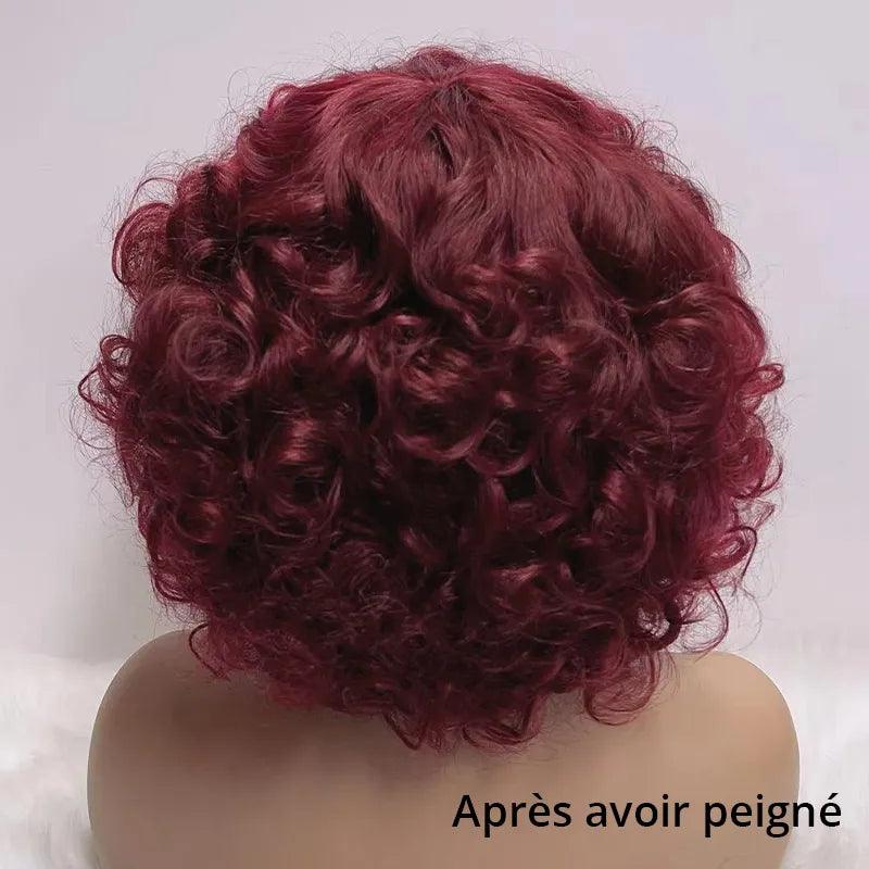 99j Glueless La Mode Boucles Rebondies Perruque Sans Colle Cheveux Humains - SHINE HAIR